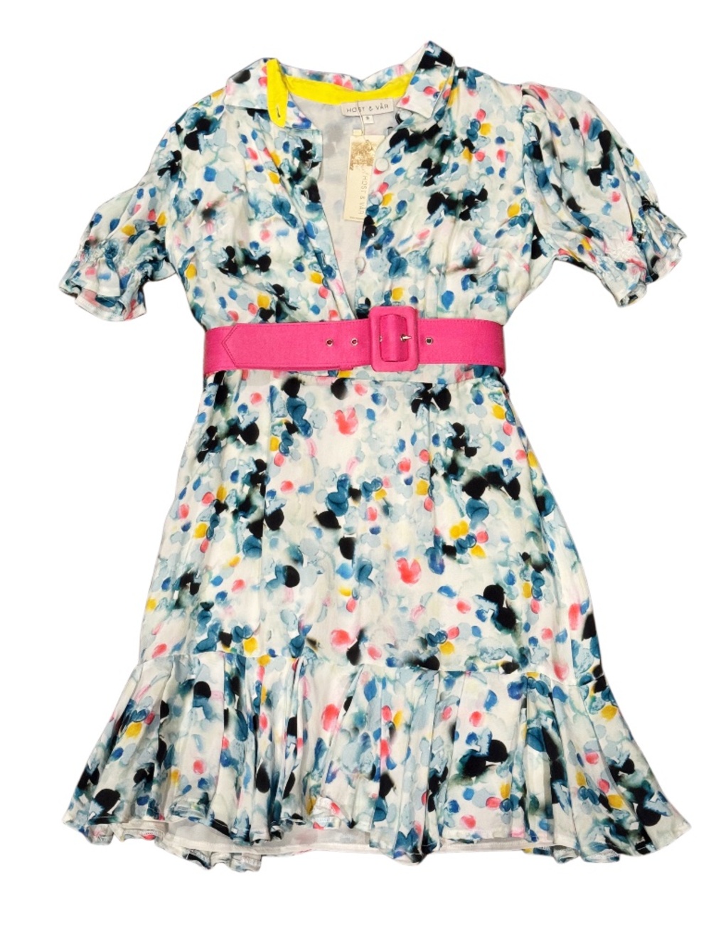 Host & Var Color Dot Dress & Belt
